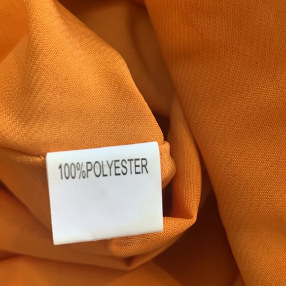 My Girl from Hello Molly Orange Floral Cowl Neck Dress - Tie up Back - Size 14 - Picture 9 of 10